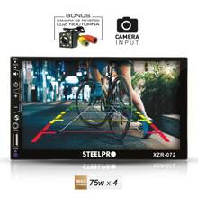 Autoestéreo Mirror Link Pantalla Táctil 7 Bluetooth Steelpro con camara de reversa - Negro - Ver 2