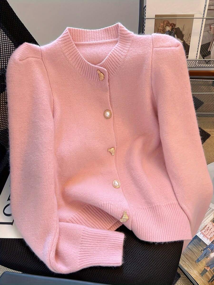 Elegant Slouchy Knitted Cardigan Sweater Women Spring Autumn Batwing Sleeve Loose Tops