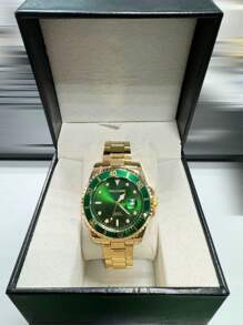 Men's Waterproof Watch Men's Fashion For Gift M50 - Golden Green - View 2