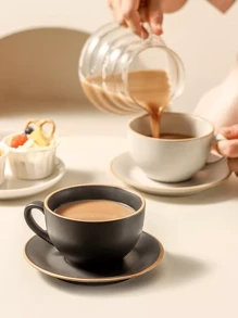 Espresso Cups Small Capacity Antique Rough Pottery Vintage Exquisite Pull Cup Design Ceramic Coffee Cups And Saucers Back To School
