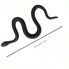 2024 新品 - 软橡胶黑蛇动物模型玩具，逼真的蛇，恐怖道具，生日礼物，复活节礼物，圣诞节礼物，礼物，玩具 Cafard，玩具变色龙，万圣节公仔，蛇玩具，蛇，变色龙 - 彩色 - 查看 12