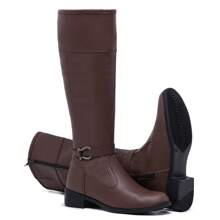 Women Fashion Boots - Brown - View 1