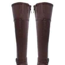 Women Fashion Boots - Brown - View 6