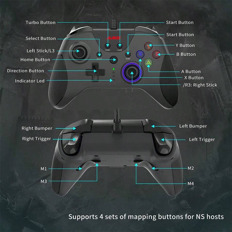 AJAZZ AG110 Gamepad Remote Wired PC PC TV MultiPlatform Plug And Play