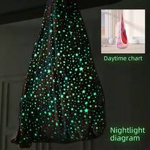 Võng đệm bơm hơi flannel phát sáng trong bóng tối di động, ghế xích đu trong nhà & ngoài trời với thiết kế dạ quang - nhiều màu - Xem 6