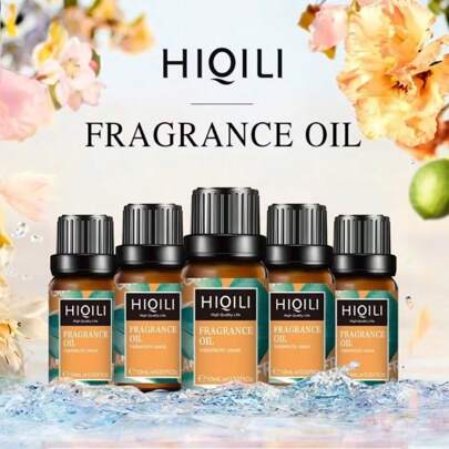  HIQILI 10mL Fragrance Oil, Different Types Long Lasting Coconut Peach Fresh Linen Coffee Sandalwood Violet Oil For Diffuser Humidifier DIY Perfume Candles Soaps Making Purifier Fragrance Sachet Chance Bubble Gum Honeysuckle Oil For Bedroom Hotel Car Diffuser
