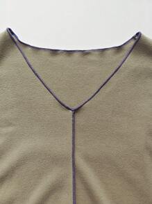 Women's 2-Piece Autumnwear Thickened Fleece Elegant Silhouette Outerwear Set (Long Sleeve Top And Pants)