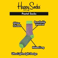 Happy Socks Light Colourful Thin Glittery Socks For Men And Women (Blue) - Fast Shipping And Quick Delivery - Multicolor - View 3