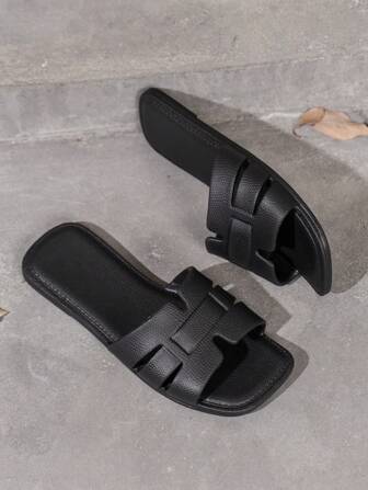 女士夏季 EVA 平底凉鞋，百搭简约防滑防水轻便一脚蹬柔软沙滩鞋