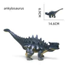 Figuras realistas grandes de dinosaurios jurásicos, colección de juguetes de dinosaurios de goma suave con pintura de colores - Tiranosaurio Rex, Braquiosaurio, Triceratops, Estegosaurio, Pterosaurio, decoración de escritorio en miniatura, regalos de Navidad para niños - Multicolor - Ver 12