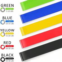 1pc Multi-Functional Yoga Resistance Circle, Fitness Elastic Band, Yoga Strap, Training Resistance Loop, Stretch Band - Multicolor - View 5