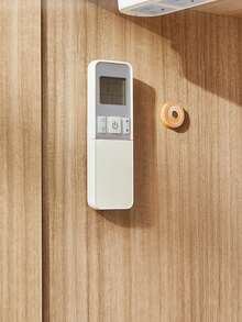 2pcs Magnetic Air Conditioner & TV Remote Control Wall Mounted Storage Hanger - Brown - View 8