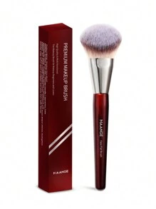 MAANGE 1pc Finger Foundation Make-Up Brush, Liquid Makeup Brush, Super Soft, Professional Makeup Tool, Red Bar Silvery Tube Suitable For Daily Facial Makeup,Foundation Brush,Concealer Brush,Blush Brush,Contour Brush,Blush Brush,Bronzer Brush,Powder Brush,Foundation Brush,Blush Brush - Red - View 11