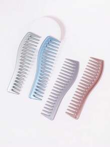 1pc Paint Curved Wide Toothed Comb, Suitable For Long Hair, Curly Hair, Wet Hair, And Hairless Hair Removal Comb Styling Shampoo Comb,Hair Brush,Comb,Hair Tools,Hair Products And Accessories For Barber Salon Beauty Travel Essentials