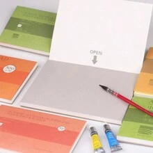 Bloque para acuarelas BAOHONG de 32K con 20 hojas de 300g, libro de bocetos de acuarela, suministros artísticos, regalo para el Día de la Madre