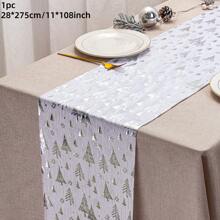 1/2 cuộn 11 "X108" Bông tuyết mùa đông, Cây Giáng sinh, Khăn trải bàn dài hình chữ nhật hình nai sừng tấm có thể giặt và chống nhăn, có nhiều màu sắc - Khăn trải bàn dài hình chữ nhật hình bông tuyết màu xanh lá cây, Giáng sinh và năm mới bằng vàng, Trang trí lễ Giáng sinh mùa đông theo mùa cho Halloween, năm mới, nhà, bữa tiệc, tiệc, trang trí bàn ăn, trang trí nhà cửa, trang trí Giáng sinh, đồ dùng tiệc - Nhiều màu - Xem 31