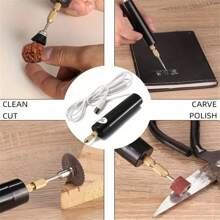 Mini Electric Hand Drill 5V USB Rotary Device For Pearl Resin Epoxy Jewelry DIY Production - 黑色 - 查看 2