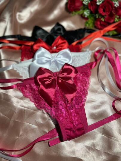 Fio Laço 34 ao 48 Cetim Amarração Lateral Sexy Fantasia Sensual
