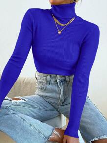 Women Sweaters - Blue - View 5