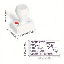 1 pieza Sello de maestro, Sello de verificación de calificaciones, Sello de aula, Sello de tarea de maestro, Sello de maestro de aula, Regreso a la escuela, Regreso a la escuela, Útiles escolares - Blanco - Ver 17