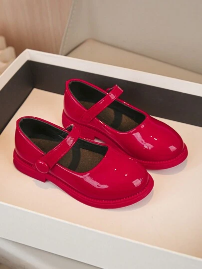 Girls' Princess Style Leather Shoes, New Versatile Oxford Shoes For Girls, Spring Autumn