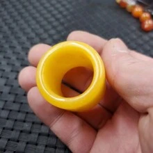 1pc Natural Jade Thumb Ring, Gemstone Finger, A Variety Of Styles And Colors Can Be Selected, Handmade Unique Wide Ring, Universal Ring Diameter, Amulet Ring, Male Ring, Gift For Husband.