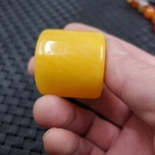 1pc Natural Jade Thumb Ring, Gemstone Finger, A Variety Of Styles And Colors Can Be Selected, Handmade Unique Wide Ring, Universal Ring Diameter, Amulet Ring, Male Ring, Gift For Husband.