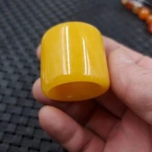 1pc Natural Jade Thumb Ring, Gemstone Finger, A Variety Of Styles And Colors Can Be Selected, Handmade Unique Wide Ring, Universal Ring Diameter, Amulet Ring, Male Ring, Gift For Husband.