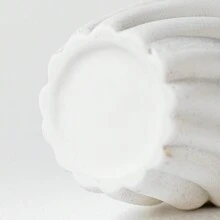 1Pc Minimalist Style Stripe Shape White Ceramic Vase Bedroom Living Room Home Decor Flower Vase Rama Decoration Rama Room Decor Glass Vase