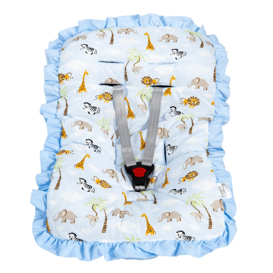 Comfort Baby Cover MT Soft Padded Boy And Girl Various Prints - 藍色野生動物園 - 查看 1