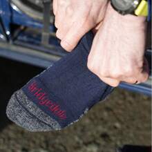 Bridgedale Mens Hiking Lightweight Merino Wool Performance Boot Socks (Black) - Fast Shipping And Quick Delivery - Navy Blue - View 3