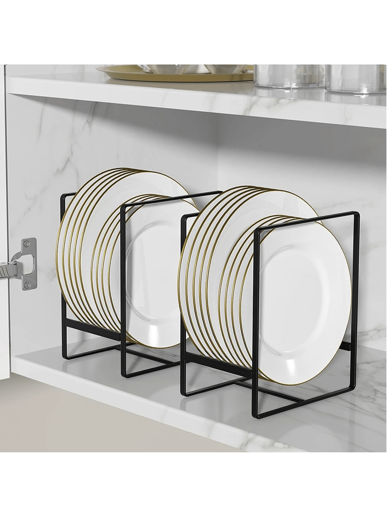 Simple Kitchen Bowl Rack, Draining Rack, Storage Rack, Dish Rack, Plate Rack, Easy Home Use Organizer - Multicolor - View 1