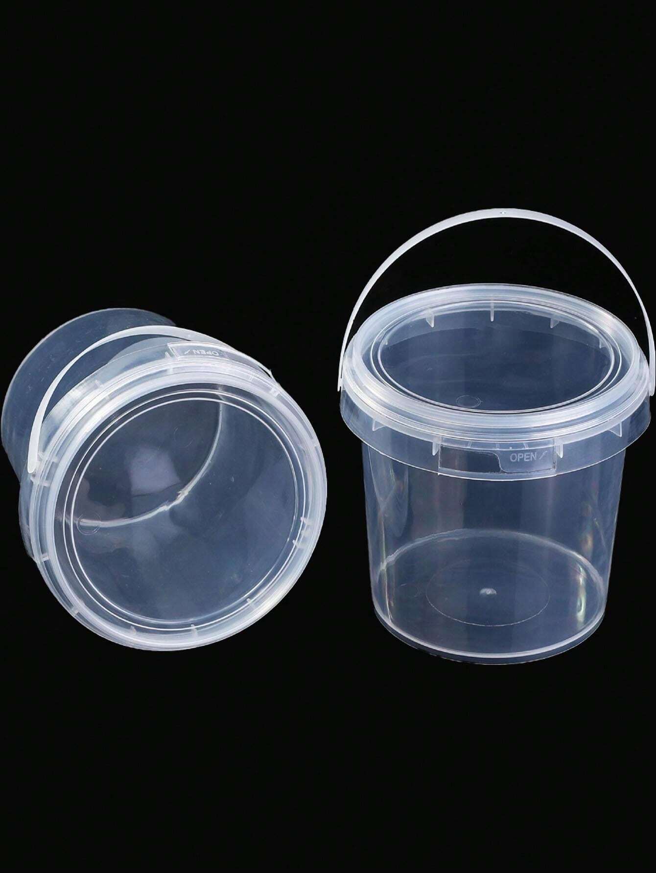 1000ML-3000ML Round Handled Container With Lid, Suitable For Beverage ...