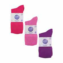 IOMI 6 Pack Ladies Non Elastic Bamboo Diabetic Socks (Pink) - Fast Shipping And Quick Delivery - Pink - View 4