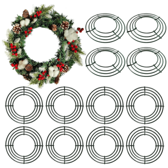 1pc, Wire Wreath Frame Wreath Form Wreath Rings For DIY New Year Decor, Scene Decor, Festivals Decor, Room Decor, Home Decor, Offices Decor, Theme Party Decor, Decor Best Gifts Birthday Christmas Decorations Home Christmas Gifts Christmas Decor