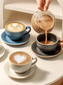 Espresso Cups Small Capacity Antique Rough Pottery Vintage Exquisite Pull Cup Design Ceramic Coffee Cups And Saucers Back To School