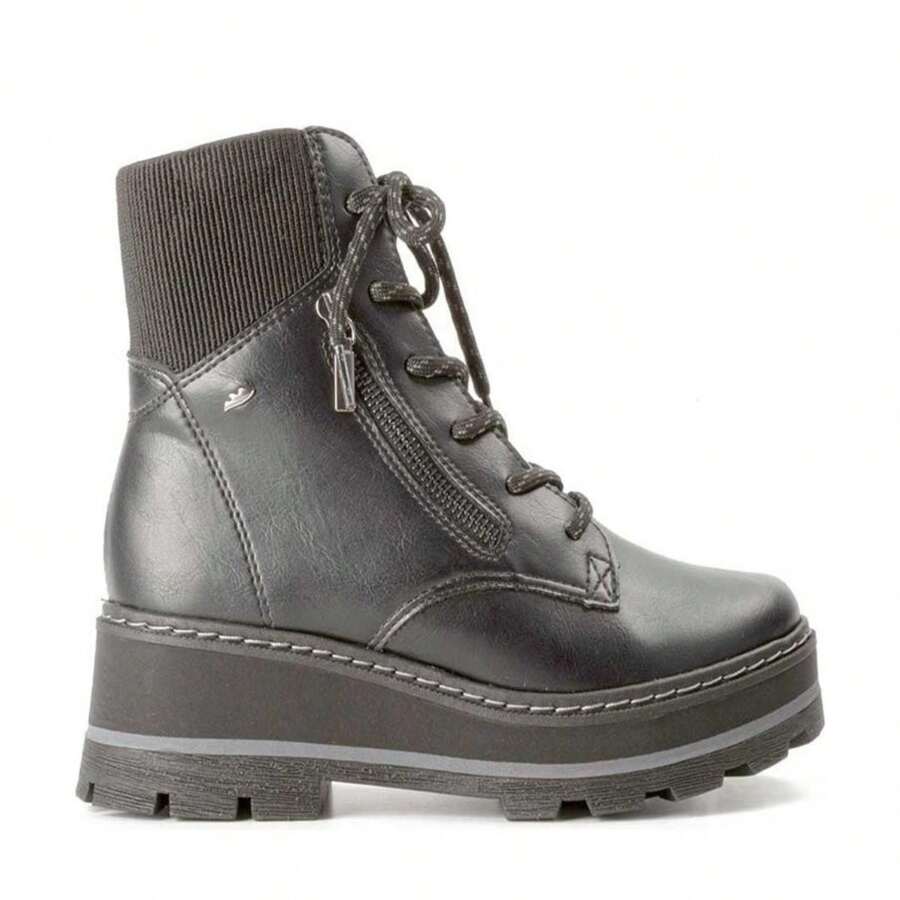 Women's Boot Dakota Heel Tractorada Stylish Festival - màu đen - Xem 1