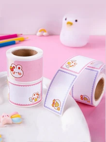 10 Rolls/1000pcs Preschool Name Stickers Blank Cartoon Kids Adhesive Labels For Handwriting - Multicolor - View 1