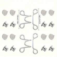 4Pcs Invisible Adjustable Waist Trimmer & Button Fixer, Slimming Clothes Accessories - Multicolor - View 4