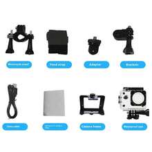 1 pieza Cámara de acción deportiva extrema HD 1080P, videocámara para montar en bicicleta/motocicleta, pantalla de 2.0", resistente al agua hasta 30M, grabadora de vídeo portátil - Negro - Ver 4