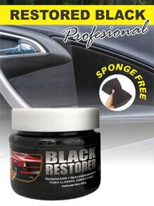 Restaurador profesional de plásticos Viniles llantas negros revestimineto de acabado renovado brillante mas oscuro automotriz no graso - Negro - Ver 1