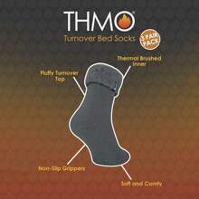 THMO 3 Pack Mens Soft Fleece Lined Slipper Bed Socks (Assorted) - Fast Shipping And Quick Delivery