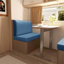 2pcs/Set Solid Color RV Dinette Cushions Covers Soft Stretch Velvet Couch Cover Hotel Booth Seat Covers RV Camper Car Backrest Cover