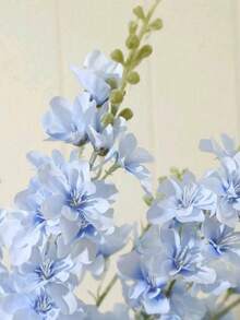 1/3 Gypsophila Nhân Tạo, Dài 87Cm, Hoa Giả Bằng Nhựa, Chống Oxy Hóa Và Không Phai Màu, Phong Cách Bohemian, Trang Trí Nhà Cửa, Trang Trí Tiệc, Đám Cưới Và Cảnh - Màu xanh lam - Xem 3