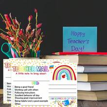 50 piezas/100 piezas Tarjetas motivacionales del arcoíris de Posipova - Notas de recompensa de comportamiento positivo para estudiantes - Premios para el aula de maestros de jardín de infantes, preescolar y escuela primaria - Multicolor - Ver 11