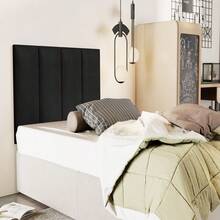House Furniture Stores Complete Headboard For Single Bed Madrid Immediate Shipping - 黑色 - 查看 2