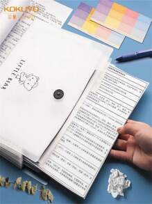 Pasta  A4 Saco De Plástico Multiuso Para Documentos - Branco - Visão 5