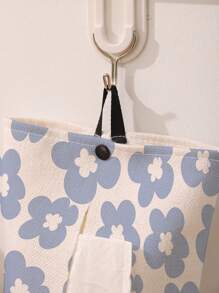 1 pieza Soporte para pañuelos de papel de colgar con estampado, Caja de pañuelos fácil de usar, Conveniente para viajes, Bolsa decorativa para pañuelos de papel, Soporte para pañuelos, Soporte para servilletas, Para reuniones familiares, Decoración de mesa de cocina y comedor del hogar, Accesorios de decoración del hogar, Caja decorativa, Regalo de boda para mujeres, Esencial para viajes de verano, festivales - Multicolor - Ver 3