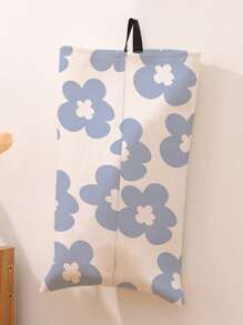 1 pieza Soporte para pañuelos de papel de colgar con estampado, Caja de pañuelos fácil de usar, Conveniente para viajes, Bolsa decorativa para pañuelos de papel, Soporte para pañuelos, Soporte para servilletas, Para reuniones familiares, Decoración de mesa de cocina y comedor del hogar, Accesorios de decoración del hogar, Caja decorativa, Regalo de boda para mujeres, Esencial para viajes de verano, festivales - Multicolor - Ver 2