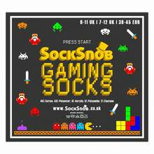 Sock Snob 3 Pack Mens Retro Gaming Funky Novelty Video Game Socks (Player 1 / 2 / 3) - Fast Shipping And Quick Delivery - Multicolor - View 2